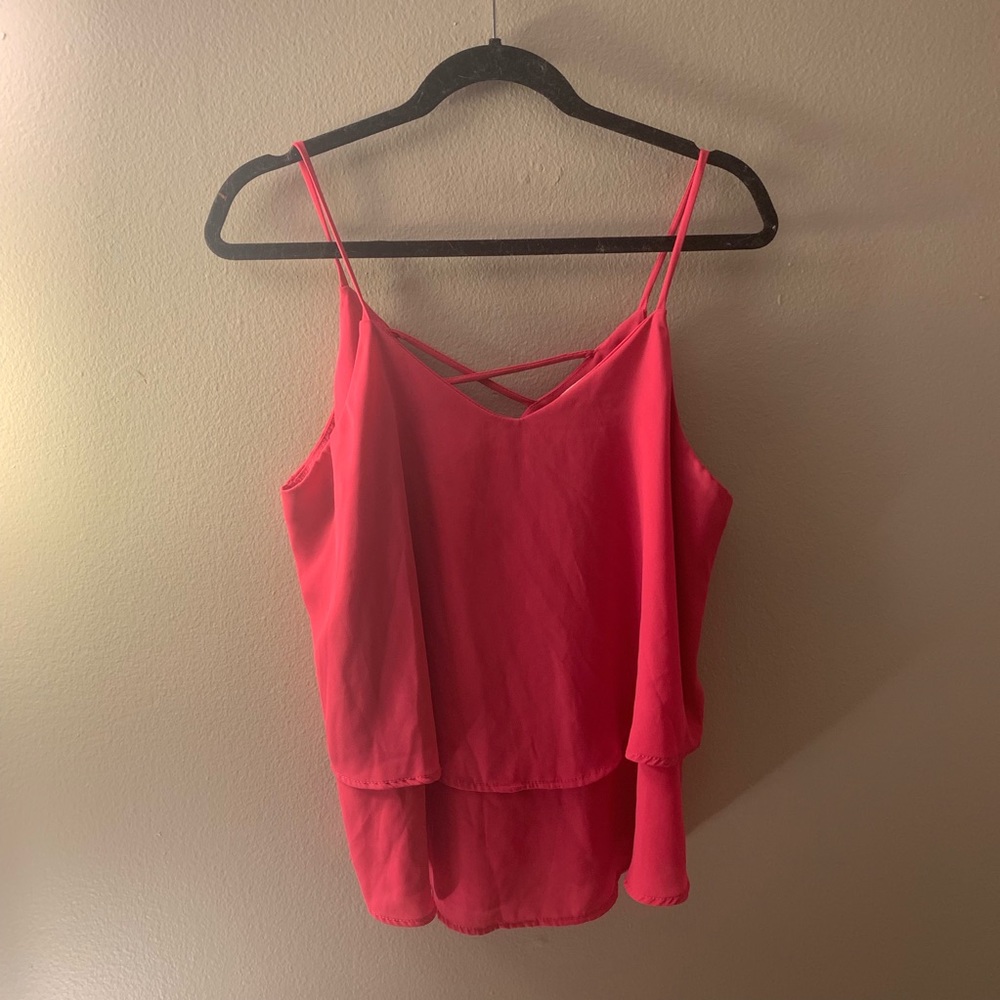 Pink Dressy Tank Top